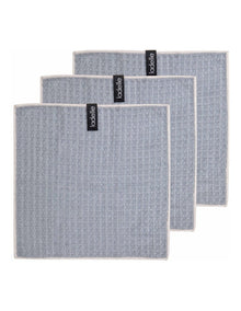 Mega Waffle Microfibre Dishcloth 3 Pack in Grey