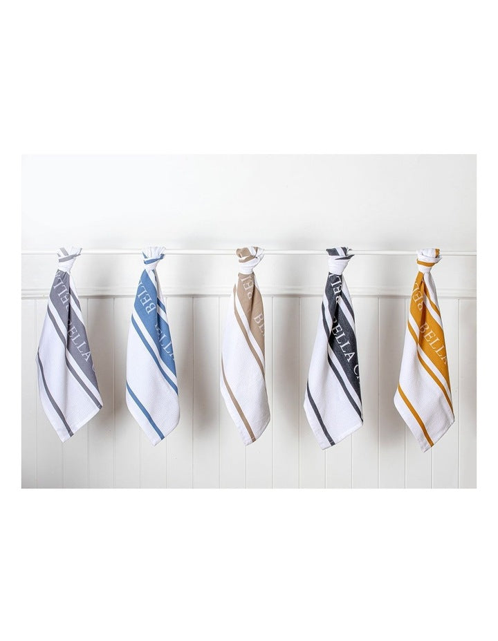 Bella Casa Kitchen Towel 2 Pack in Blue