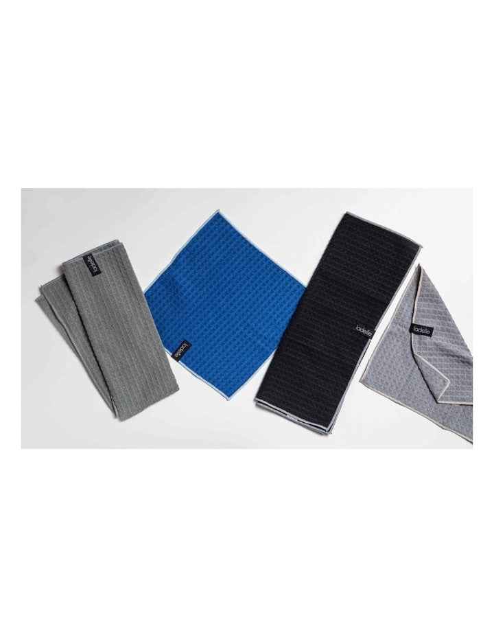 Mega Waffle Microfibre Kitchen Towel 2 Pack in Black