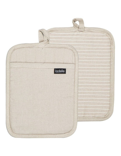 Lennox Pot Holder 2 Pack in Stone