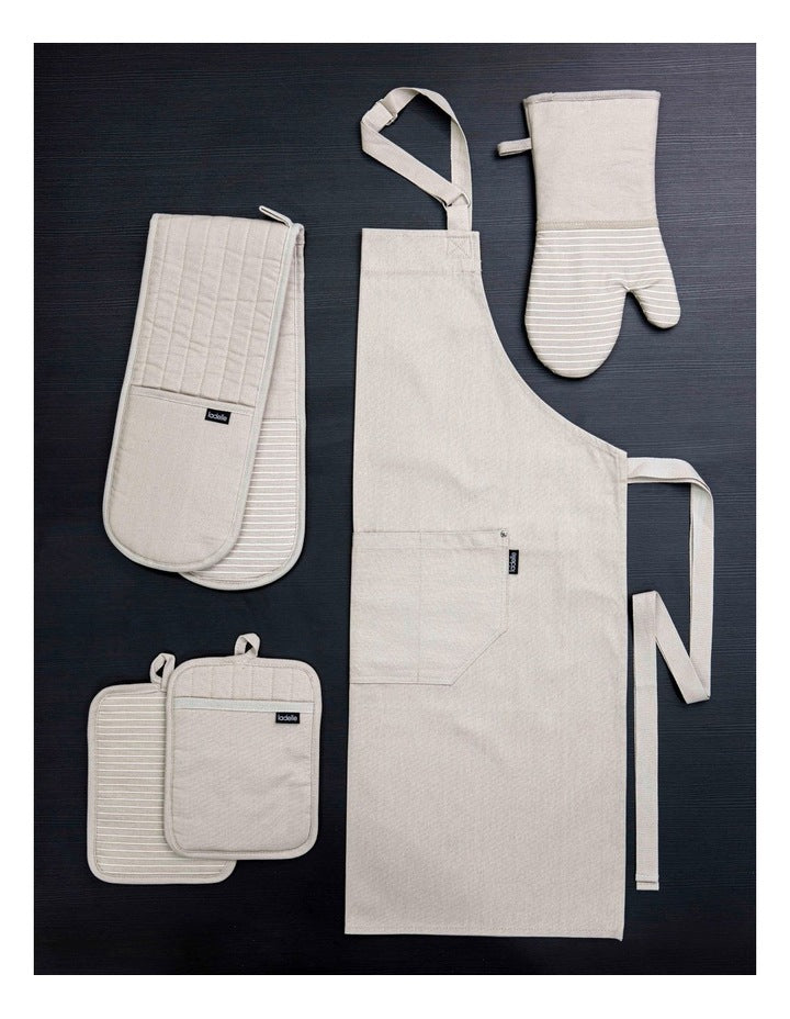 Lennox Double Oven Mitt in Stone