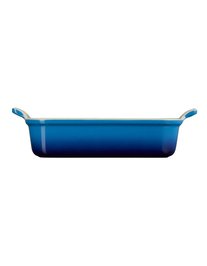 Heritage 26cm Rectangular Deep Dish in Azure Blue