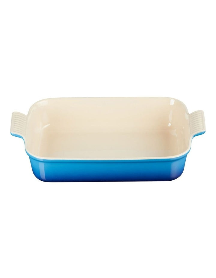 Heritage 32cm Rectangular Deep Dish in Azure Blue