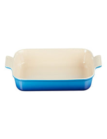 Heritage 32cm Rectangular Deep Dish in Azure Blue