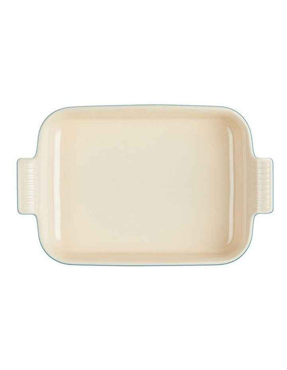 Heritage 32cm Rectangular Deep Dish in Azure Blue