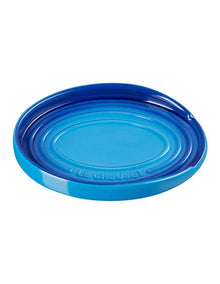 Oval Spoon Rest in Azure Blue