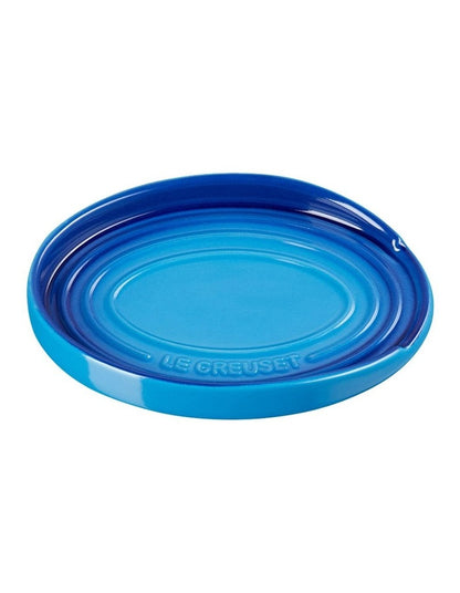 Oval Spoon Rest in Azure Blue