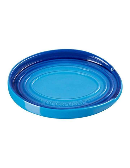 Oval Spoon Rest in Azure Blue