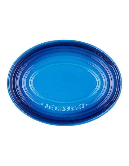 Oval Spoon Rest in Azure Blue