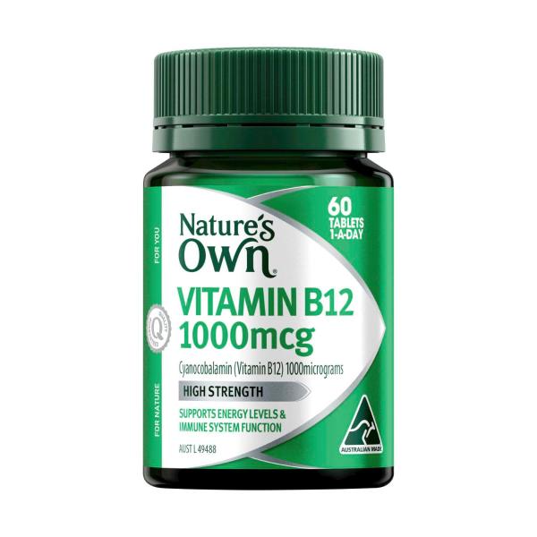 NATURE'S OWN VITAMIN B12 1000MCG TABLETS 60PK