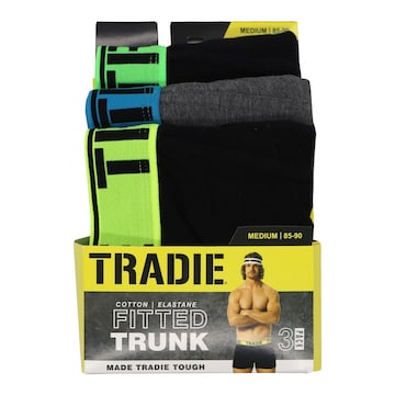 Tradie Mens Trunk Medium 3 pack