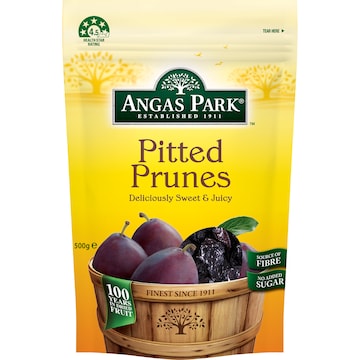Angas Park Prunes Pitted Resealable 500g