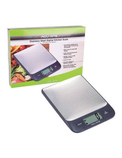 Digital Kitchen Scale 1g/5kg in Stainless Steel