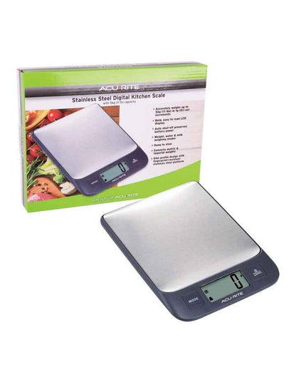 Digital Kitchen Scale 1g/5kg in Stainless Steel