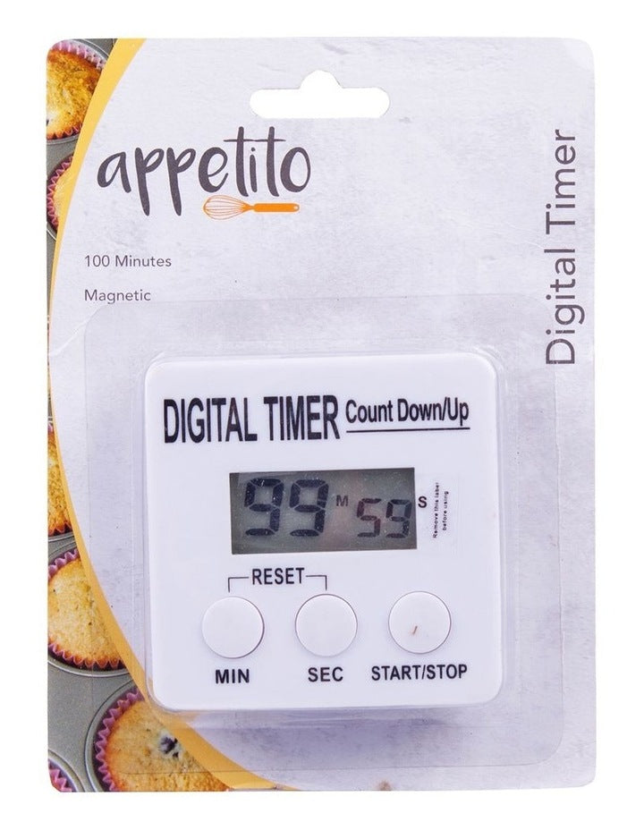 Digital Timer 100 Minutes in White