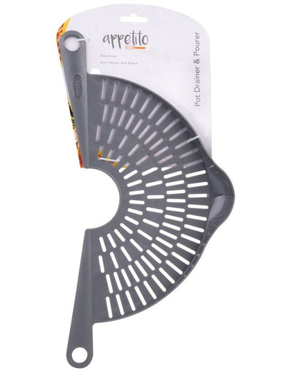 Pot Drainer & Pourer in Charcoal