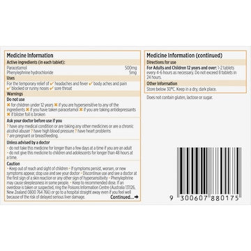 Codral Cold & Flu Tablets 16 pack