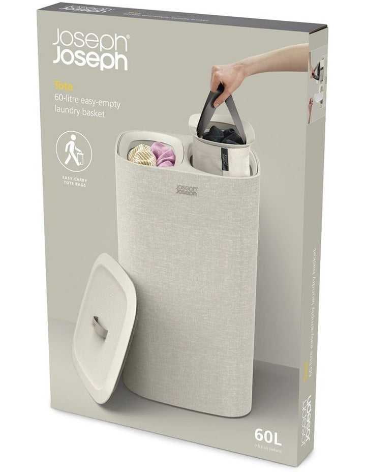 Tota Laundry Basket 60L in Ecru