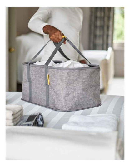 Hold-All Collapsible Laundry Basket in Grey