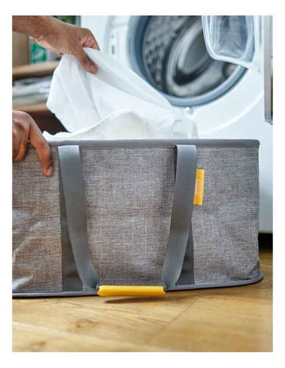 Hold-All Collapsible Laundry Basket in Grey