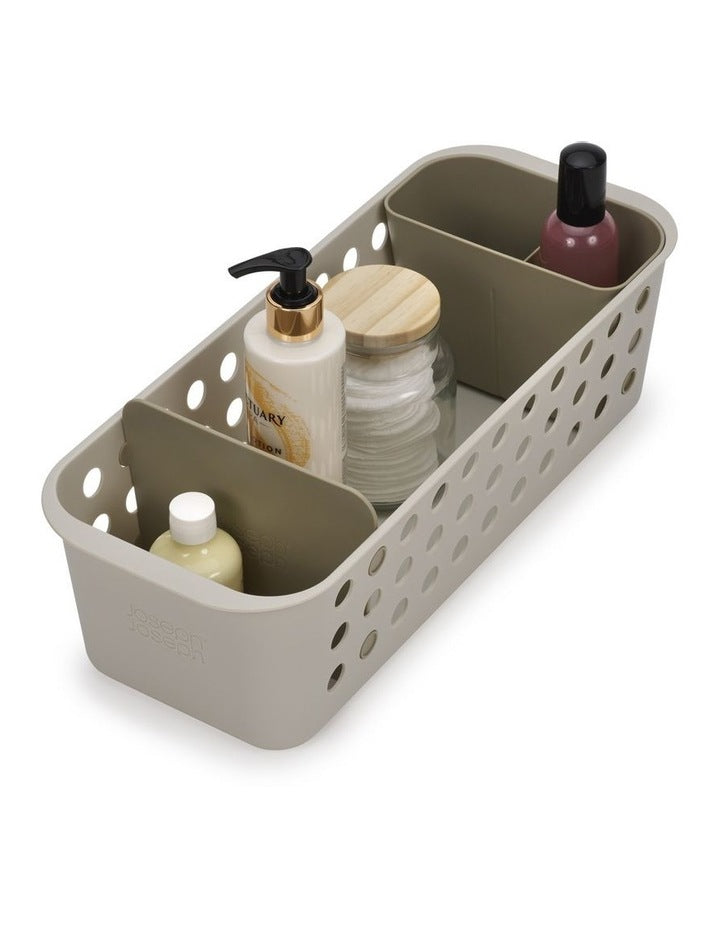 EasyStore Slimline Storage Basket in Ecru