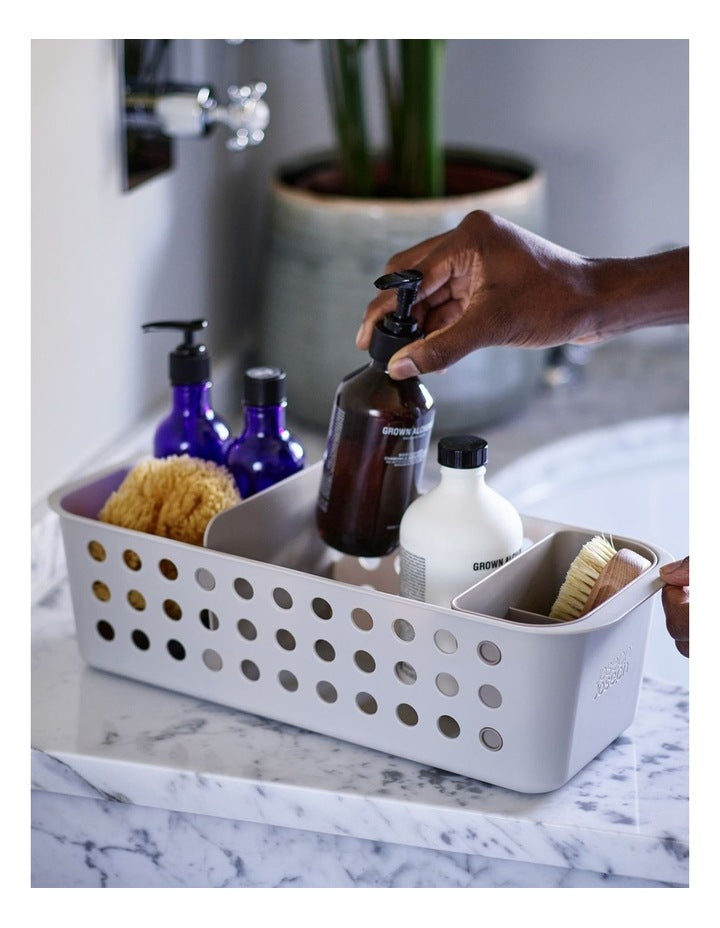 EasyStore Slimline Storage Basket in Ecru