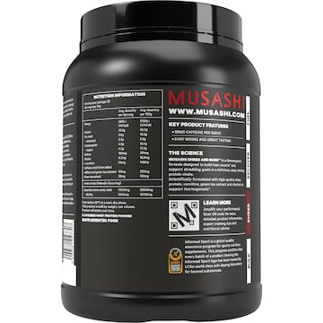 Musashi Shred & Burn Chocolate Milkshake Protein Powder 900g