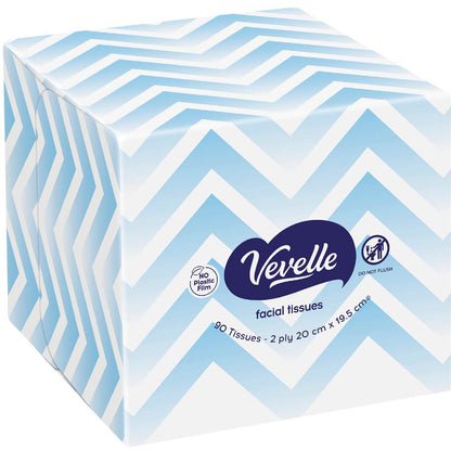 Vevelle Facial Tissue 2ply 90 pack