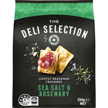 Red Rock Deli Selection Crackers Sea Salt & Rosemary 130g