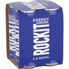 Rockit Energy Drink Cans 330mL x 4 pack
