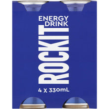 Rockit Energy Drink Cans 330mL x 4 pack
