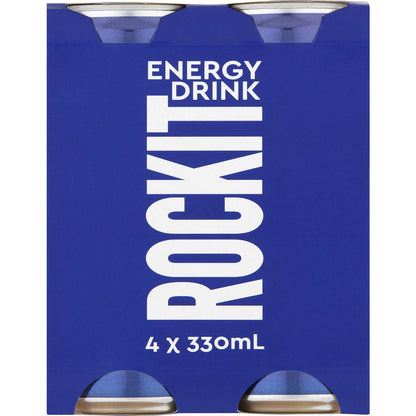 Rockit Energy Drink Cans 330mL x 4 pack