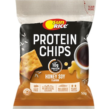 Sunrice Protein Chips Honey Soy Flavour 50g