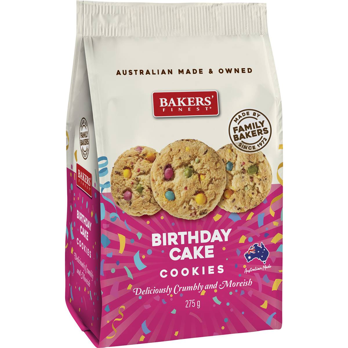 Bakers Finest Birthday Cake Cookies 275g