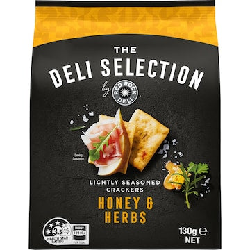 Red Rock Deli Selection Crackers Honey & Herb 130g