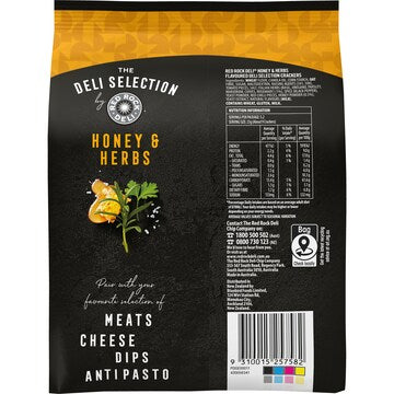 Red Rock Deli Selection Crackers Honey & Herb 130g