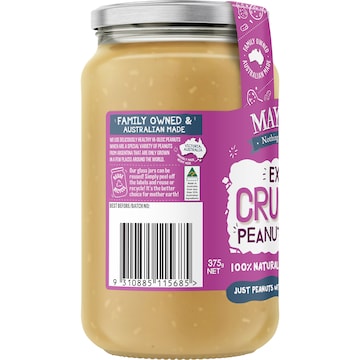 Mayver's Extra Crunchy Peanut Butter 375g