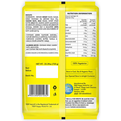 Mario Cashew Biks Biscuits 90g x 8 pack