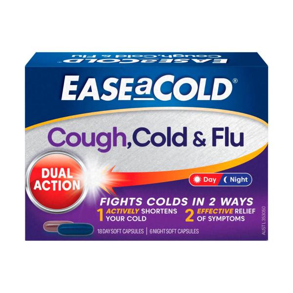 EASE A COLD CAPSULES COUGH COLD FLU
