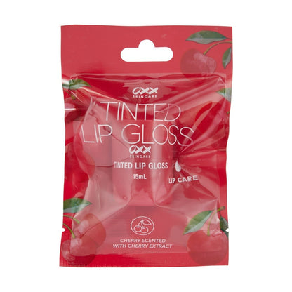 OXX Skincare Tinted Lip Gloss 15ml - Cherry Extract and Cherry Scented