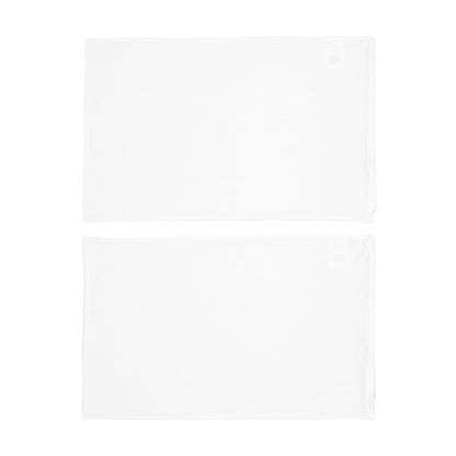 2 Pack Cotton Pillow Protectors - White