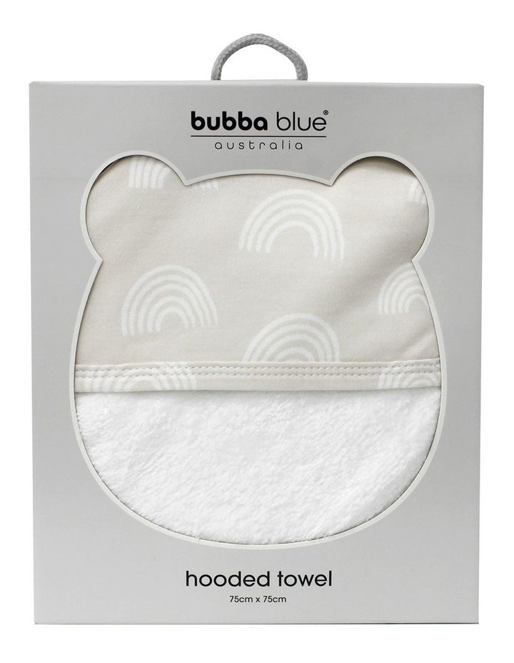 Single Nordic Hooded Towel in Beige