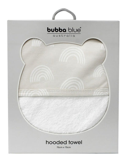 Single Nordic Hooded Towel in Beige