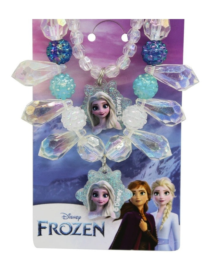 Frosted Neck and Bracelet Set in Multi