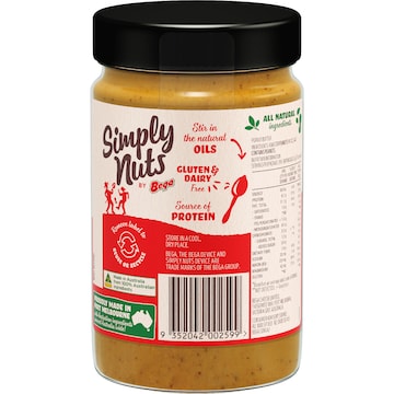 Bega Simply Nuts Crunchy Natural Peanut Butter 650g