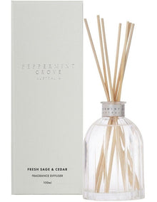 Fresh Sage and Cedar Mini Fragrance Diffuser 100ml