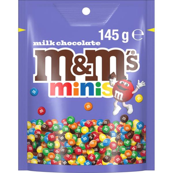 M&M'S MINIS MILK CHOCOLATE SNACK & SHARE BAG 145G