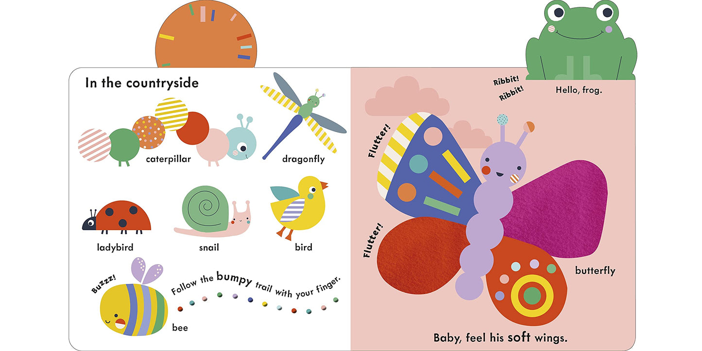 Baby Touch Animals Tab Book (Board Book) by Lemon Ribbon Studio Baby Gifts Idea Interactive Kids Book