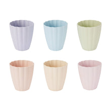 6 Piece Scalloped Cups