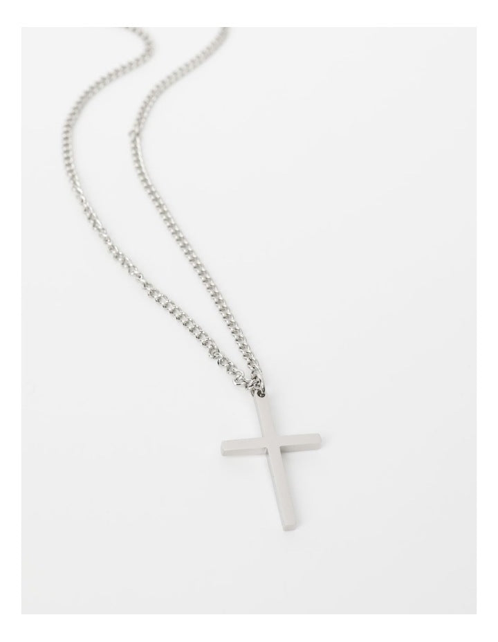Cross Necklace in Silver